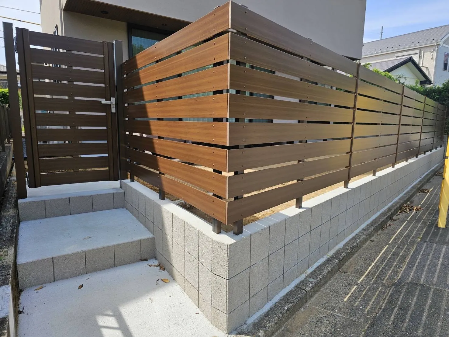 目隠しフェンス　エクステリア・外構工事