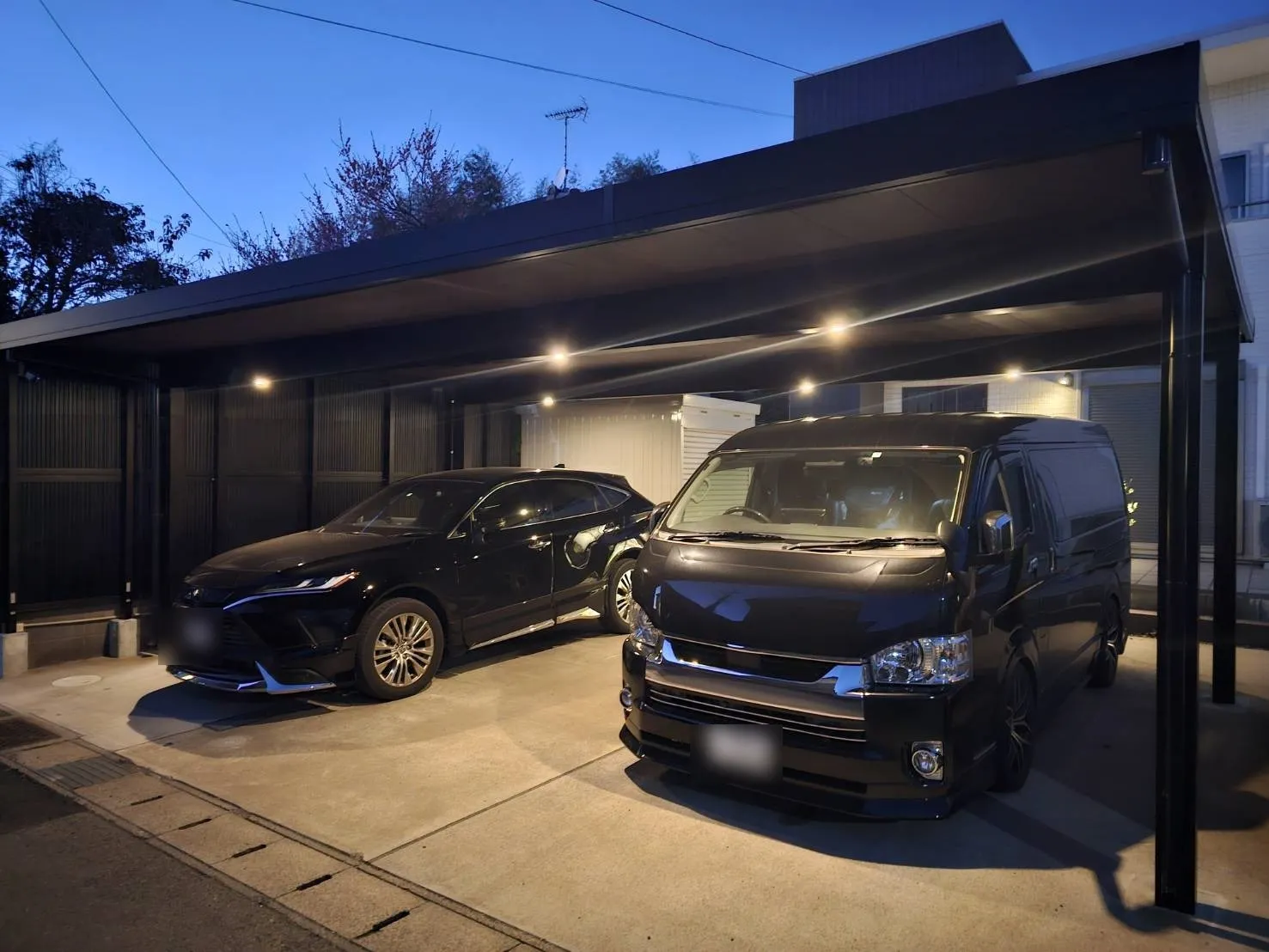 千葉市　T様邸　カーポート(ダウンライト付)